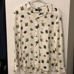 TOPSHOP Cactus button down